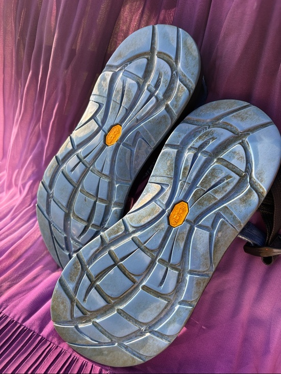 Chaco women’s Blue & Black Striped Sport Sandals - Picture 6 of 6